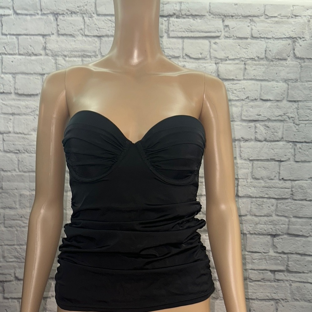 Victoria's Secret Black One Piece Swimsuit with Sweetheart Neckline